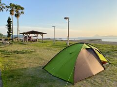 神川キャンプ場で一夜を過ごし

朝食をとってから

テントを乾干しして出発

いいロケーションでした