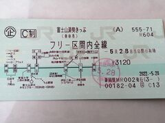 新東名で静岡市に向かい、JR静岡駅で富士山満喫きっぷ3120円を購入。
富士山満喫きっぷは、富士山周辺のJR・私鉄・バス・ロープウエイ・船が1日乗り放題。
とはいえ、1日じゃ絶対回り切れないから2日間使えるといいのに。
