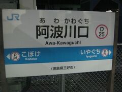 で、次の駅が阿波川口。
最近では、この駅の方が有名なのかもね。