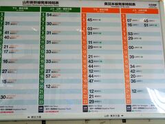 さくらんぼ東根駅から、大石田駅まで電車に乗る。
これは大石田駅の時刻表。
本数が少ないので、乗り遅れると大きく行程が乱れる。
気を付けよう。