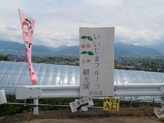 12:00　いいじまフルーツ観光園

予約をしていたさくらんぼ狩りの農園に到着。