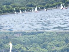 ◇旭日丘観光◇

山中湖に浮かぶ船たち。
ワカサギ釣りのドーム船、練習しているヨット。遊覧船の白鳥の湖
モーターボート疾走中の景色が楽しい。