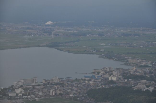 　柴山潟、今回は西南方向から着陸するようです。