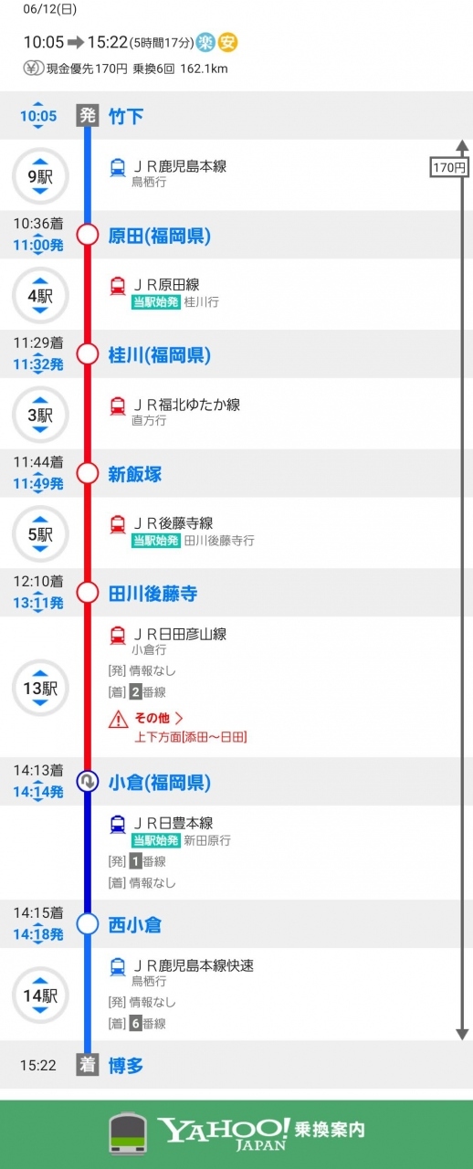 36ぷらす3ぷらす大回り乗車（田川後藤寺駅1分乗換チャレンジ）』福岡県