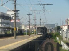 2022.05.29　名古屋ゆき快速列車車内
最後の通過駅の新守山。