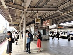 8:18　竹田駅で近鉄線に乗り換え
通勤というより通学の人が多いかな？
丹波橋駅で京阪電車に乗り換え