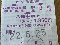 散策バスの切符は盛岡駅東口３番乗り場の前にある販売所で購入。