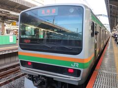 05時23分 赤羽でとりあえず高崎行に乗りました

高崎線の1番電車のようで､05時20分に(宇都宮線宇都宮行の)1番電車が出たばかりのようです