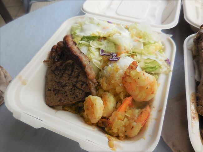 そして、プリップリに美味しいレモンバターシュリンプ。