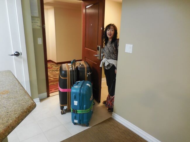 荷物のまとめは、ほとんど昨夜のうちに出来上がっていました。