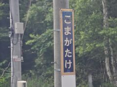 　大沼公園駅を出るころは順調でしたが、駒ヶ岳駅で運転停車、上り列車交換のためしばらく停車するとこのと。
　川の増水により停車していた上り列車を待ち合わせるようです。