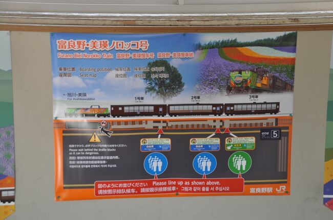 2022年夏北海道鉄道旅行6（富良野・美瑛ノロッコ号で富良野線