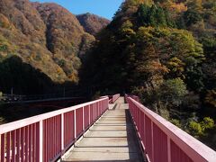 もとはトロッコ列車が通っていた山彦橋。今は歩行者専用です。