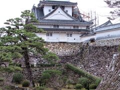 外観4重（内部3層6階）の望楼型天守で、最上階には廻縁高欄が付けられています。
「咸臨閣（かんりんかく）」という別称を持ち、追手門などとともに国の重要文化財に指定されています。