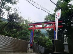 ちょっとすすむと、
箱根天聖稲荷大権現神社。

この奥に曾我五郎がかたき討ちに向かうときに
刀の試し切りしようと割った岩がある、割石坂という
いい感じの旧街道ハイキングコースがあるんだって...φ(．．)