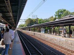 北鎌倉駅に到着。大船駅へ向かいます。