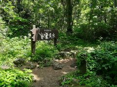 途中、湧き水の「寒露泉水」がありました。
木立が多く涼しく、湧き水を飲みながらここで20分ほどクールダウンです。