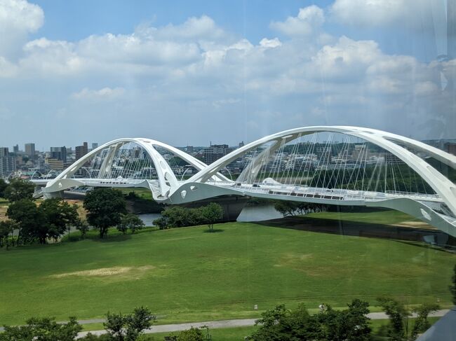 豊田大橋も見えて、芝生もきれいで、お手入れも行き届いてますね。