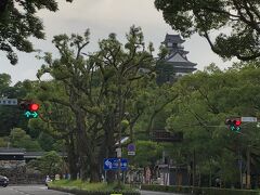 　あちらには高知城が見えます。もう中へは入れない時刻なので、写真だけ。
