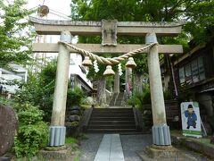 修禅寺での参拝を終えて、梶原景時のパネルがある日枝神社にきました。日枝神社の境内は源範頼が幽閉されていた信功院があった場所のようです