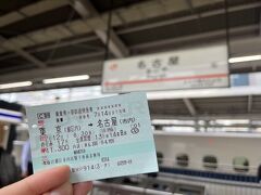 東京8:30発→名古屋10:09着
のぞみ17号に乗車。

