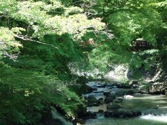 「桂橋」から桂川の上流方面の渓谷美です。