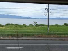 宍道湖が見えてきました。