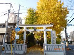 さてさて、御殿跡をあとにして・・・
もうこの辺りは北越谷ですね。
越谷香取神社です。
大きないちょうの木が目印。