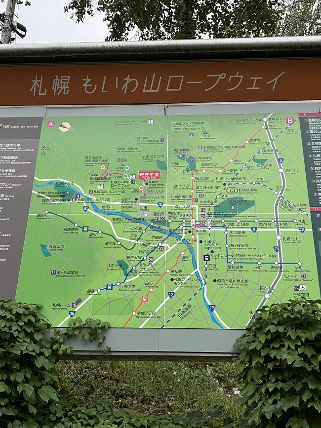 夕食が早く済んだので、藻岩山に行くことにしました。