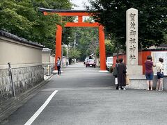 下鴨神社はランチの後に。