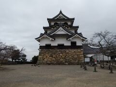 太鼓櫓を抜けると、天守閣があります。小ぶりでした。