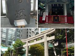 椙森神社
こちらも日本橋七福神めぐりの1社、恵比寿様になります。
先ほどお参りした小網神社と違って、とっても静かでした。

江戸時代に境内で「富くじ」が行われていたことから「富塚」と書かれた石碑があるようです。
