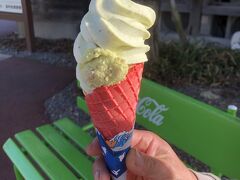 わさびソフトクリームを食べました。
私は普通のソフトクリームの方が好きかな。