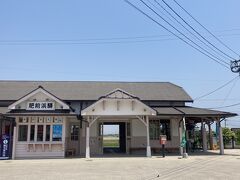 列車ではなく肥前鹿島駅で借りた自転車で肥前浜駅まで。