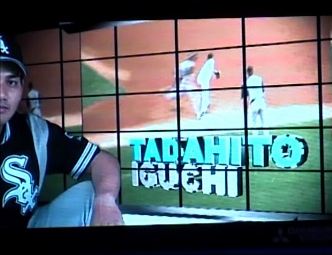 井口選手のファインプレーも映し出されます。