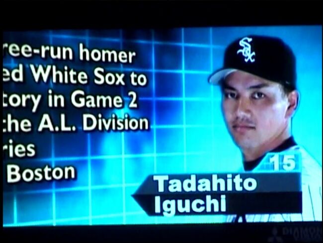 イケメンの井口選手です。