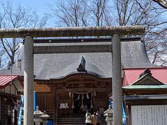 八幡秋田神社に到着です。