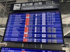 帰りのフライトは15:30となれば、行きのフライトは朝一になりますね　7時に成田発なので、東京駅5時のバスです　ガラガラなのかな～って期待してたんですが、お隣がいました　ジェットスターの札幌と福岡にピーチもどこかに飛んでるようで、朝早くからみんなすごいな　京浜東北線は動いてるけど、皆どうやって東京駅まで来てるのかしら？

日帰りなので保冷バッグと保冷剤と凍らせたお茶を持っていきました　セキュリティチェックで凍ったお茶がエラーが出るので一口飲んでくださいって言われて、ペットボトル開けたら、ブシャー　(-_-;)　床を濡らしちゃいました…

冷凍のお茶のおかげで帰る時間になっても保冷剤は冷たいままで帰りに役立ちましたが、帰りの新千歳のセキュリティチェックの前にお茶の凍った部分は捨てました　溶けた分は飲みました
