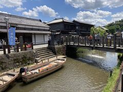 毎時行われる　樋橋の散水ショー