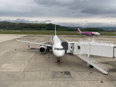 空港に早めに着いたので展望デッキへ見学に来ました。
飛行機との距離が近く迫力がありました。