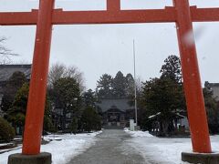 湯の川駅近くの湯倉神社でお参りをしました。