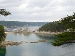 送迎バスは、駅ではなく浄土ヶ浜で降ろしてもらう。