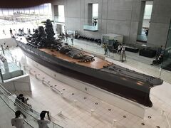 軍港呉の町巡り：大和ミュージアム、戦艦大和。
カッコ良く、見惚れる。