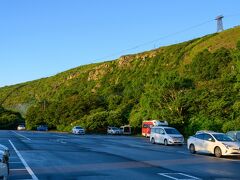 峠の茶屋駐車場。