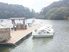 志高湖のボート乗り場