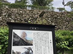 これは石樋という排水溝。

高知は雨の多い土地柄のため高知城には排水のための様々な工夫が随所に見られ、この水路遺構は三ノ丸に降った雨水を集めて2か所の石樋から排水することにより、石垣内部に泥水が入り目詰まりによるゆるみが生じないよう設けられたものらしい。