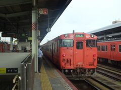 07：53 当列車の終点鳥取駅に到着
