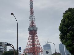 芝公園あたりから見る東京タワー