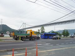 関門トンネル人道入口 (山口下関側)からの関門橋