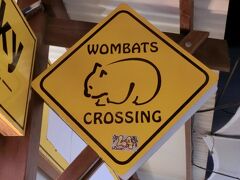 あ、我が家のアイドル「ウォンちゃん」だ！
「WOMBATS　CROSSING」。
ここもお土産屋さんだけど、ウォンちゃんグッズは特にナシ…